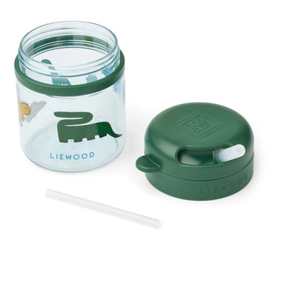 Liewood Pavia Tritan Straw Cup Dinosaur Mist- Swanky Boutique Malta