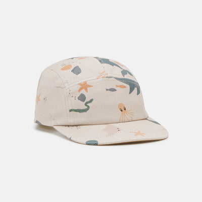 Liewood Rory Printed Cap - Sea Creature Sandy - Swanky Boutique