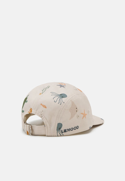 Liewood Rory Printed Cap - Sea Creature Sandy - Swanky Boutique