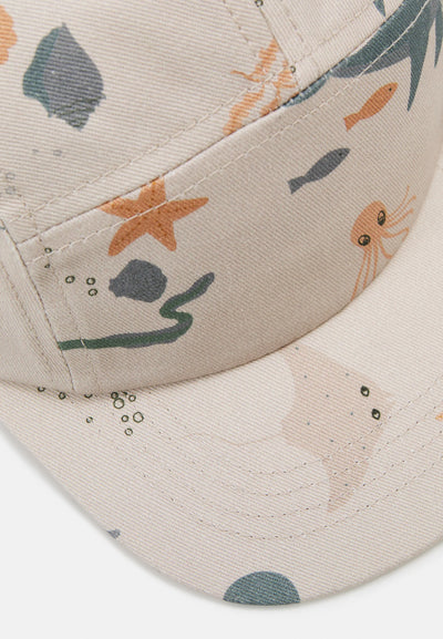 Liewood Rory Printed Cap - Sea Creature Sandy - Swanky Boutique