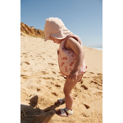 Liewood Senia seersucker sun hat Y/D stripe Pale tuscany / Creme de la creme Swanky Boutique Malta