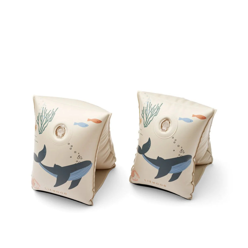 Liewood Shirley Printed Swim Wings 2-pack Sea Creature Sandy - Swanky Boutique Malta