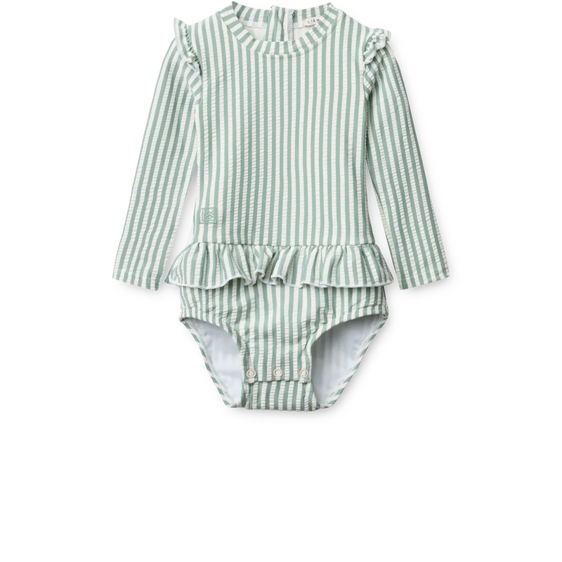Liewood Sille Seersucker Baby Swimsuit - Swanky Boutique Malta