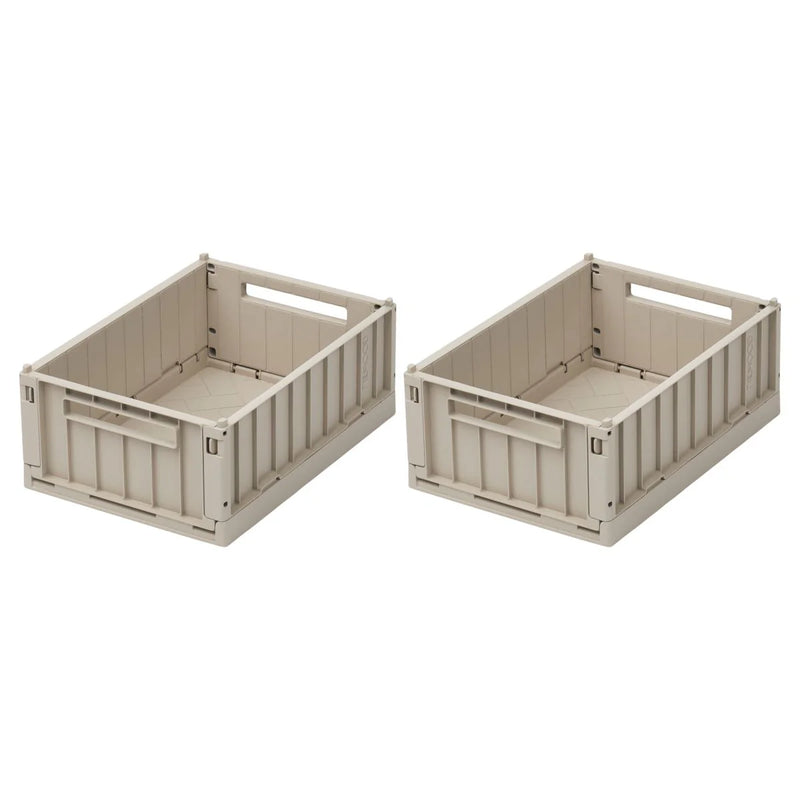 Liewood Weston Small Storage Box 2-Pack Sandy - Swanky Boutique Malta