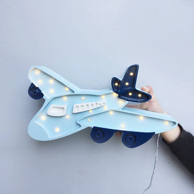 Lamp Night Light, Plane - Light Blue