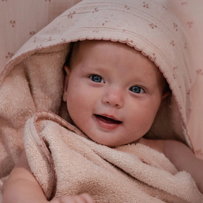 Little Ducth - Hooded Towel - Pure Blossom Pink - Swanky Boutique Malta 