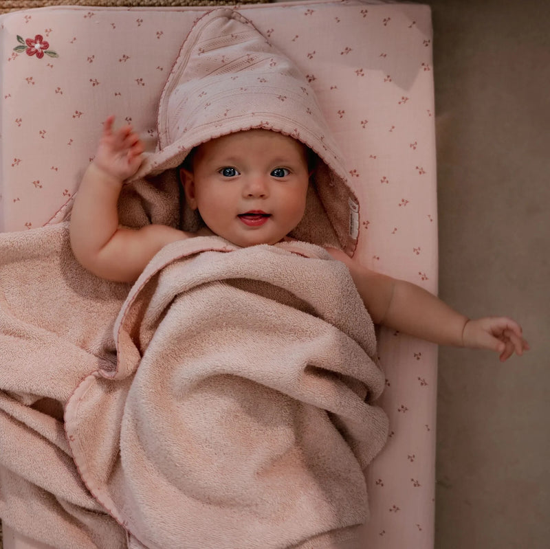 Little Ducth - Hooded Towel - Pure Blossom Pink - Swanky Boutique Malta 