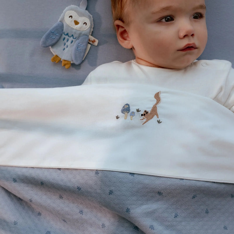 Little Dutch - Blanket - Pure Denim Blue - Swanky Boutique Malta 