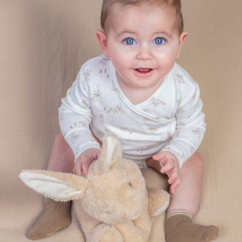 Little Dutch - Bodysuit Wrap Long Sleeves, Baby Bunny - Swanky Boutqiue Malta