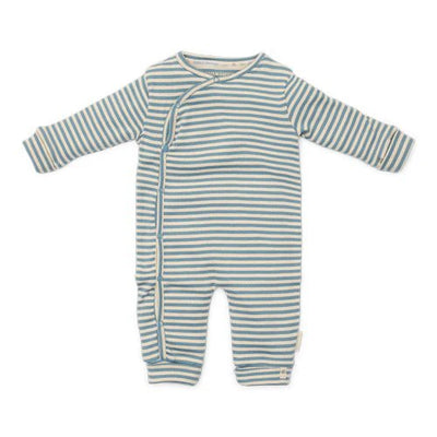 Little Dutch - Bodysuit, One-Piece Suit, Stone Blue Stripe - Forest Friends - Swanky Boutique Malta
