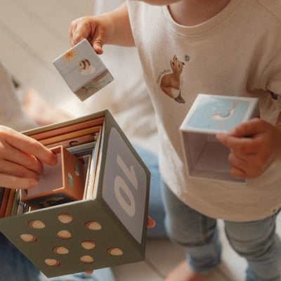 Little Dutch - Building Blocks, Cardboard - Forest Friends - Swanky Boutique Malta