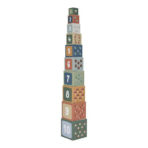 Little Dutch - Building Blocks, Cardboard - Forest Friends - Swanky Boutique Malta