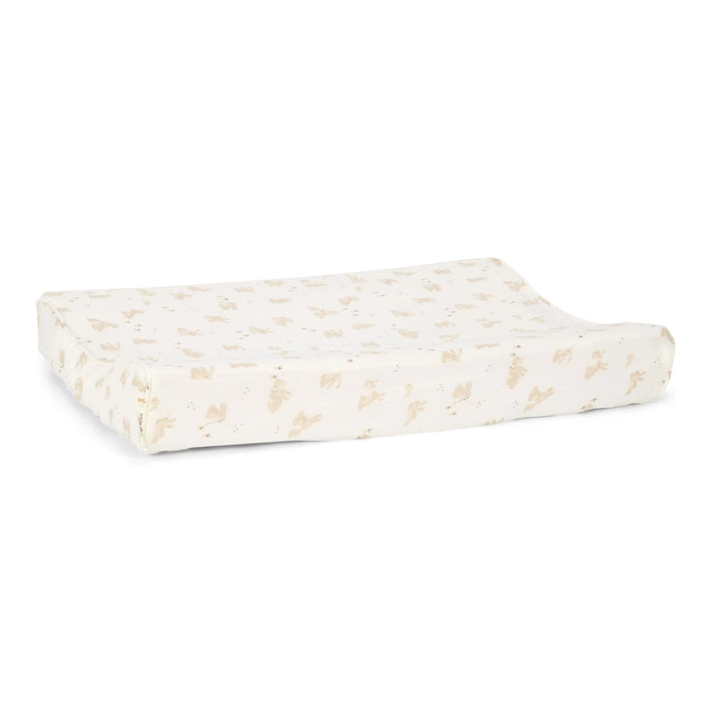 Little Dutch - Changing pad cover - White - Newborn Naturals - Baby Bunny - Swanky Boutique Malta 