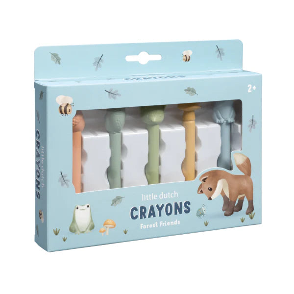 Little Dutch - Crayons - Forest Friends (5 Pack) - Swanky Boutique Malta 