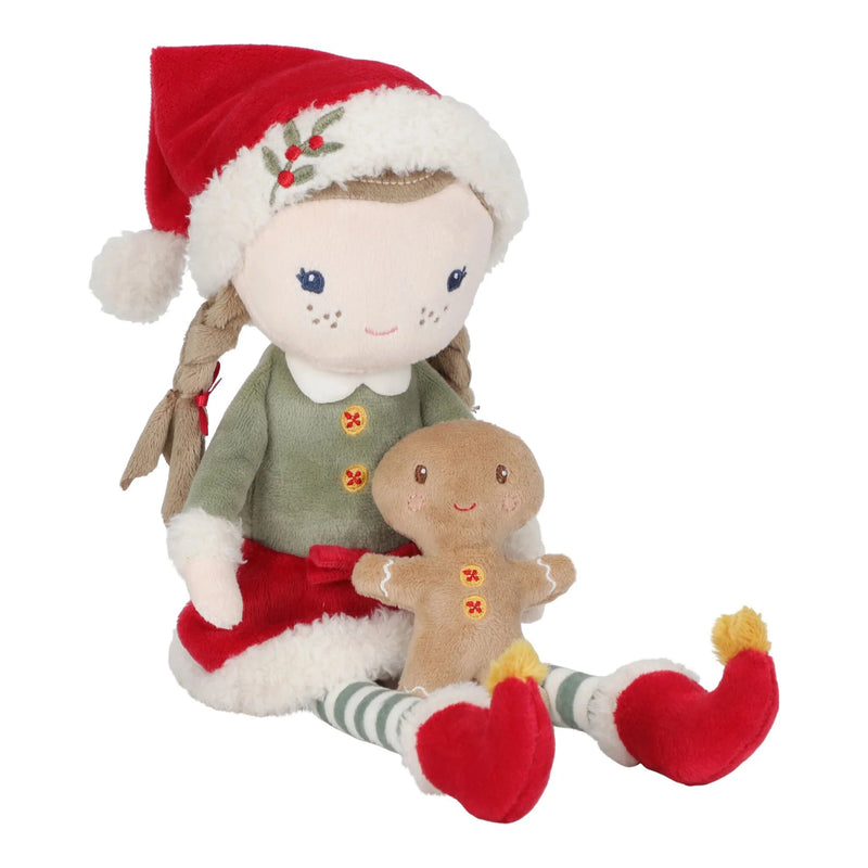 Little Dutch - Cuddle Doll Christmas Rosa - 35cm - Swanky Boutique Malta 
