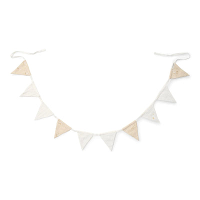 Little Dutch - Garland with Flags - Beige - Newborn Naturals - Little Goose - Swanky Boutique Malta 