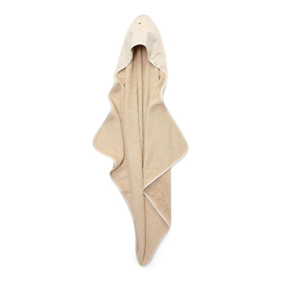 Little Dutch - Hooded Towel - Beige - 75 x 75 - Newborn Naturals - Baby Bunny - Swanky Boutique Malta 