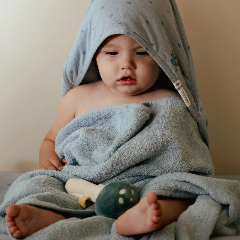 Little Dutch - Hooded Towel - Pure Denim Blue - Swanky Boutique Malta 