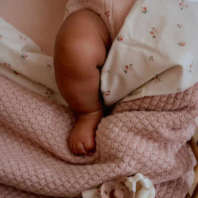 Little Dutch - Knitted Blanket - Pure Blossom Pink - Swanky Boutique Malta 
