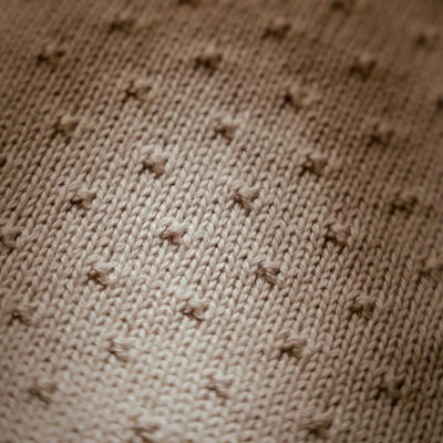 Little Dutch - Knitted Blanket - Pure Soft Beige - Swanky Boutique Malta 