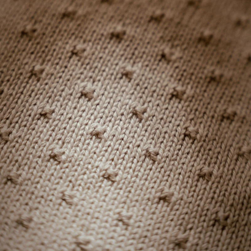 Little Dutch - Knitted Blanket - Pure Soft Beige - Swanky Boutique Malta 