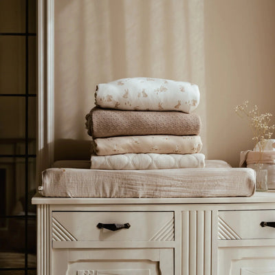 Little Dutch - Knitted Blanket - Pure Soft Beige - Swanky Boutique Malta 