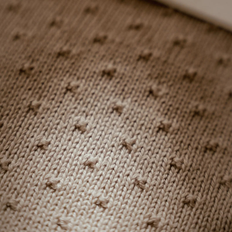 Little Dutch - Knitted Fleece Blanket - Pure Soft Beige - Swanky Boutique Malta 