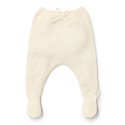 Little Dutch - Knitted Pants - White - Newborn Naturals - Swanky Boutique Malta 