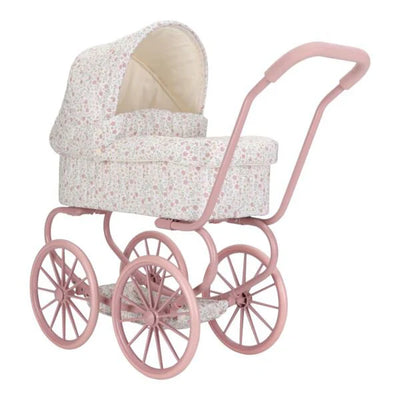 Little Dutch - Metal Doll Pram - Soft Flowers - Swanky Boutique Malta