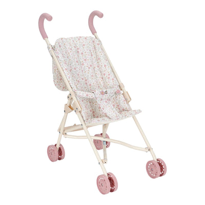 Little Dutch - Metal Doll Stroller - Soft Flowers (New Version) - Swanky Boutique Malta