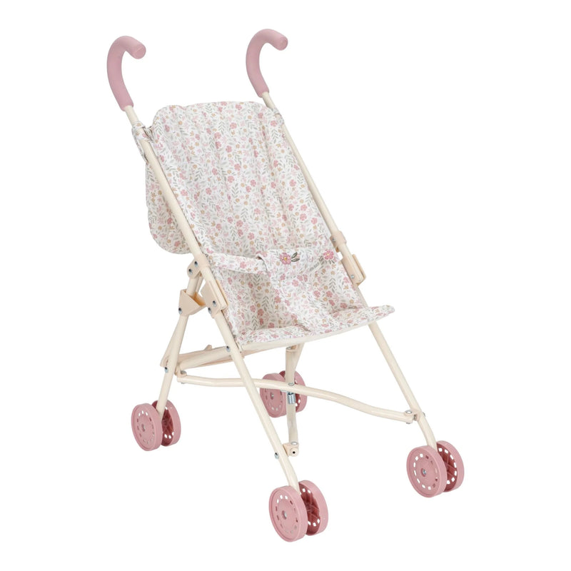 Little Dutch - Metal Doll Stroller - Soft Flowers (New Version) - Swanky Boutique Malta