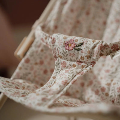 Little Dutch - Metal Doll Stroller - Soft Flowers (New Version) - Swanky Boutique Malta