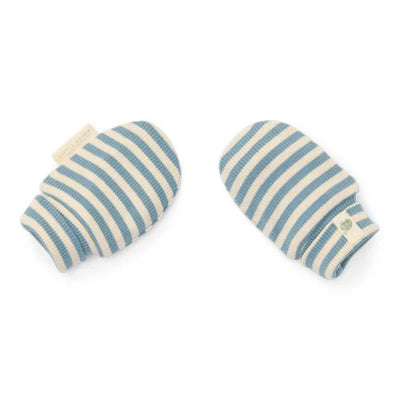 Little Dutch - Mittens, Pink -Stone Blue Stripe - Forest Friends - Swanky Boutique Malta