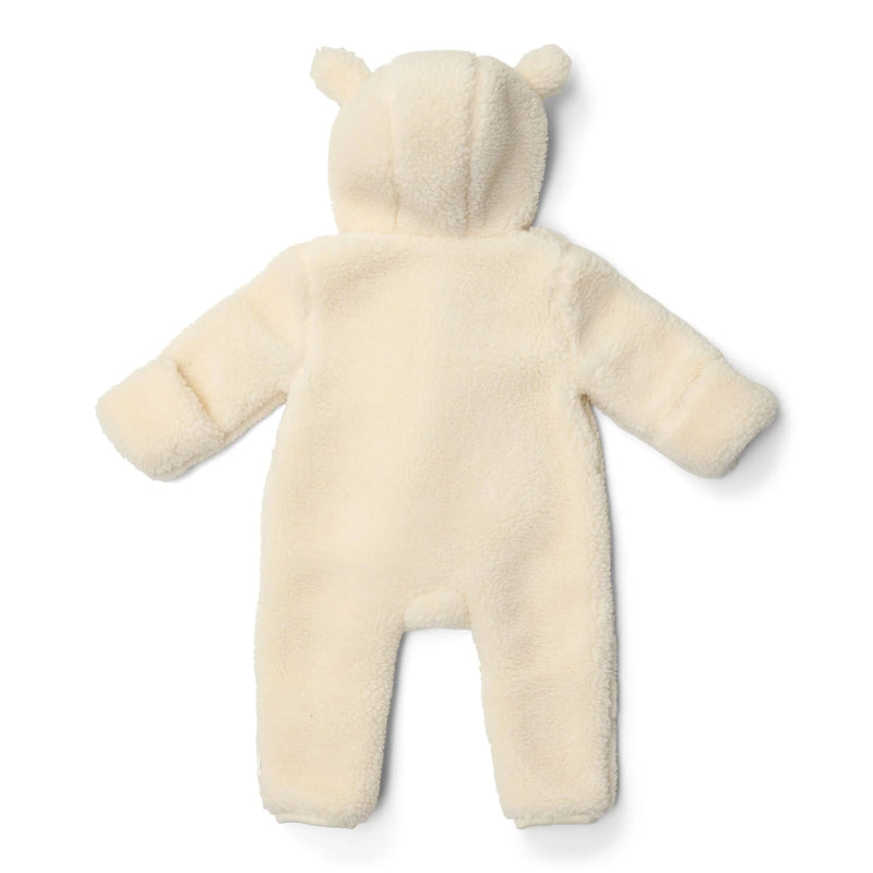 Little Dutch - One-Piece Suit Teddy Ears, Teddy Fabric Off White - Newborn Naturals - Swanky Boutique Malta 