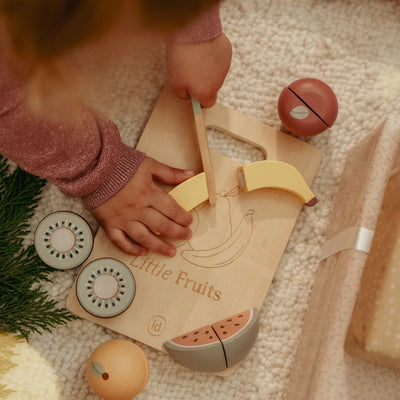 Little Dutch - Play Food, Cutting Fruit incl Board (New Version) - Swanky Boutique Malta 