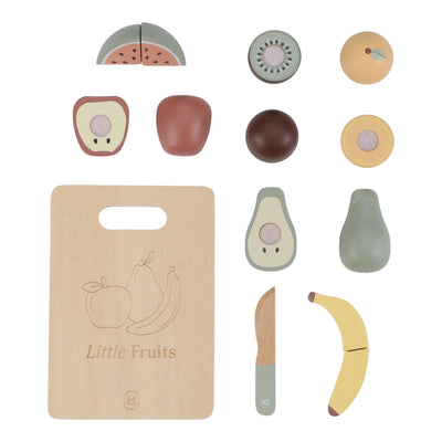 Little Dutch - Play Food, Cutting Fruit incl Board (New Version) - Swanky Boutique Malta 