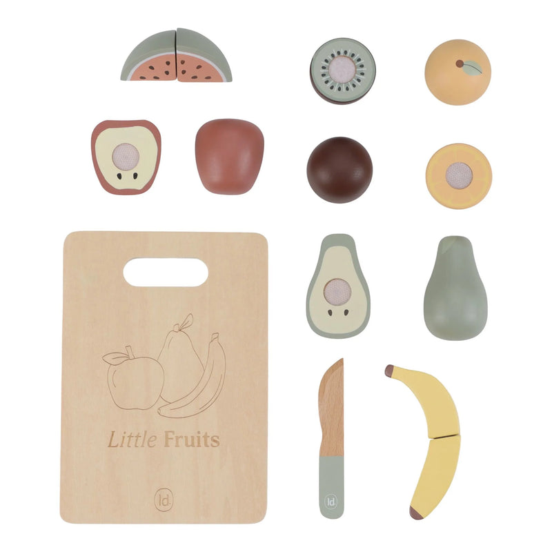 Little Dutch - Play Food, Cutting Fruit incl Board (New Version) - Swanky Boutique Malta 