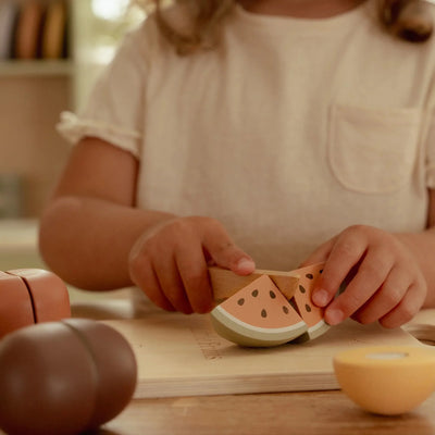 Little Dutch - Play Food, Cutting Fruit incl Board (New Version) - Swanky Boutique Malta 