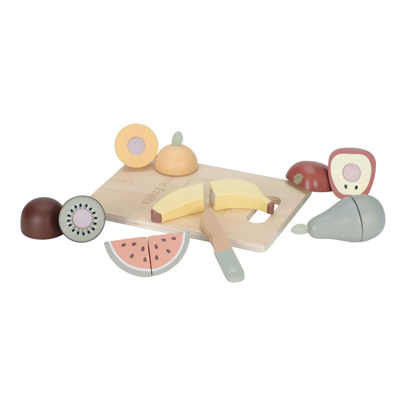 Little Dutch - Play Food, Cutting Fruit incl Board (New Version) - Swanky Boutique Malta 