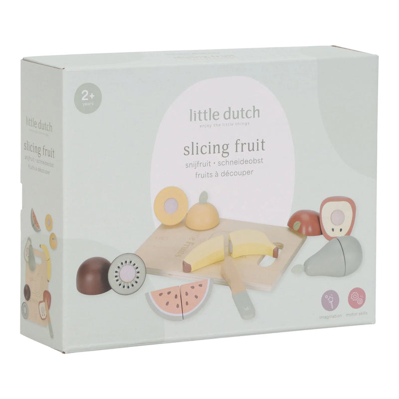 Little Dutch - Play Food, Cutting Fruit incl Board (New Version) - Swanky Boutique Malta 