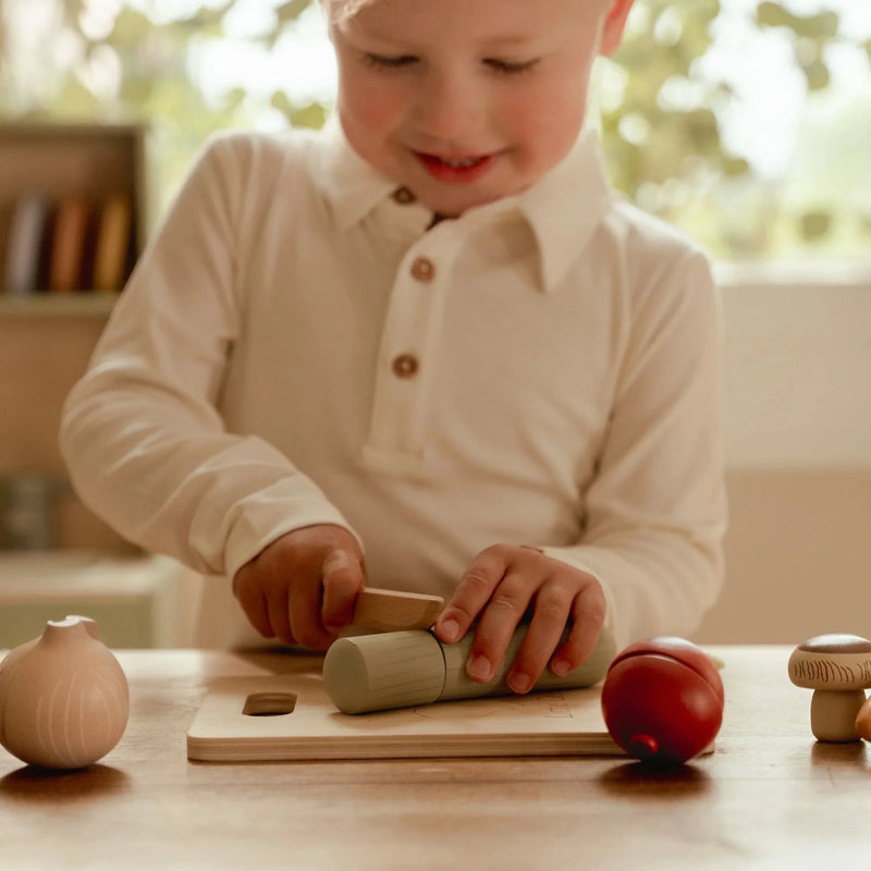 Little Dutch - Play Food, Cutting Vegetables incl Board (New Version) - Swanky Boutique Malta