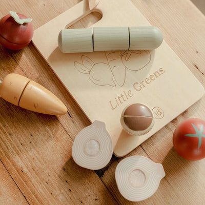 Little Dutch - Play Food, Cutting Vegetables incl Board (New Version) - Swanky Boutique Malta