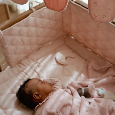 Little Dutch - Playpen Bumper Pure Blossom, Pink - Swanky Boutique Malta 
