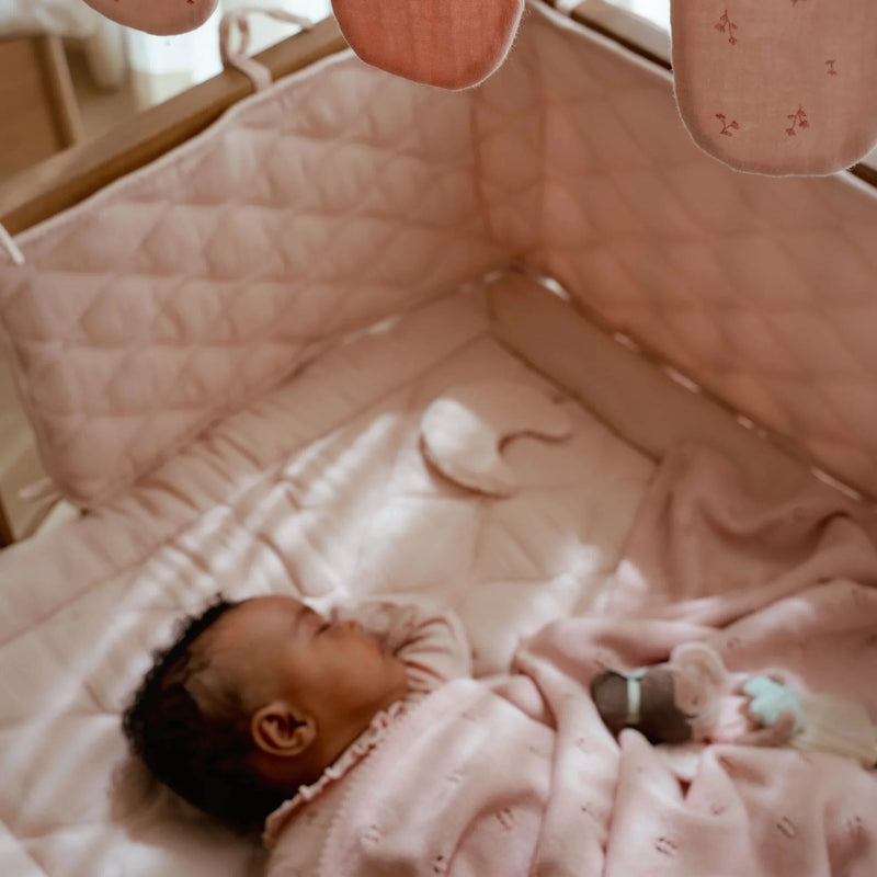 Little Dutch - Playpen Bumper Pure Blossom, Pink - Swanky Boutique Malta 