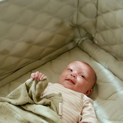 Little Dutch - Playpen Bumper Pure Sage, Green - Swanky Boutique Malta 