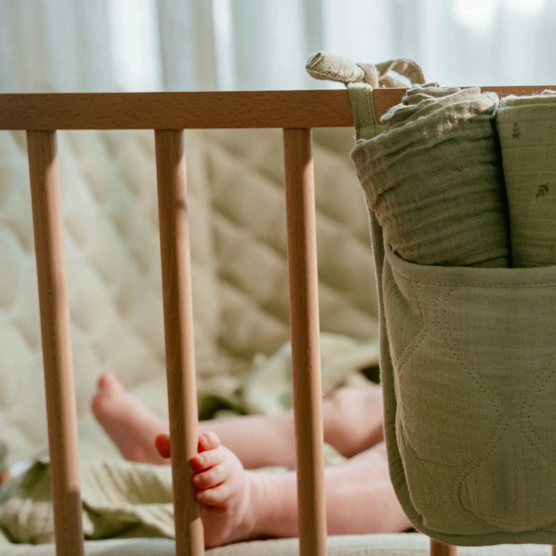 Little Dutch - Playpen Bumper Pure Sage, Green - Swanky Boutique Malta 