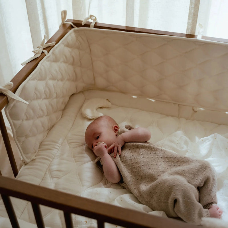 Little Dutch - Playpen Bumper Pure Soft, White - Swanky Boutique Malta 