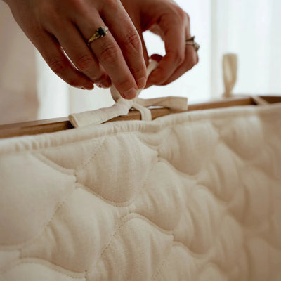 Little Dutch - Playpen Bumper Pure Soft, White - Swanky Boutique Malta 