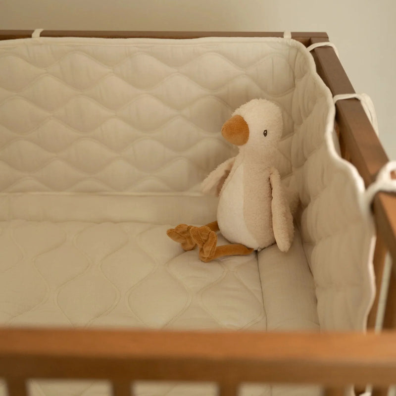 Little Dutch - Playpen Bumper Pure Soft, White - Swanky Boutique Malta 