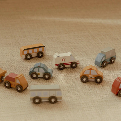 Little Dutch - Railway Train Extension (Little Dutch) - Vehicles Set of 9 (New Version) - Swanky Boutique Malta 